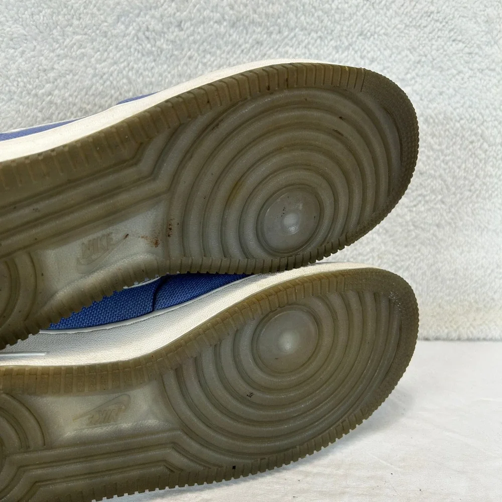 Nike Air Force 1 Low Canvas Blue White Sneakers Shoes 318636-511 Women's Size 10